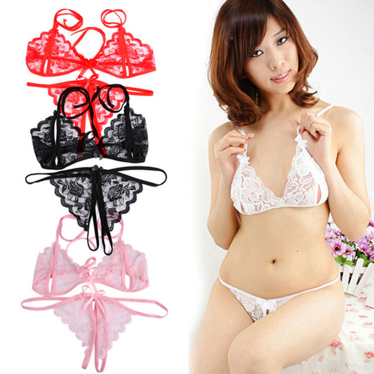 Babydoll Lingerie G-String Bra Set