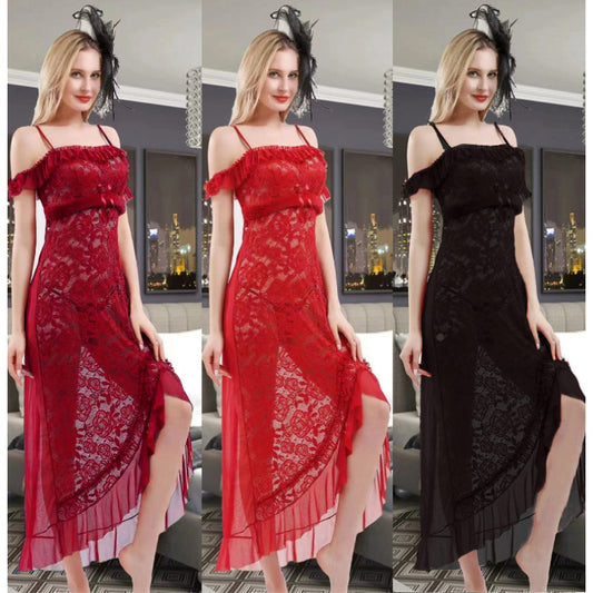 Women Lingerie Sleepwear Long Nightgown