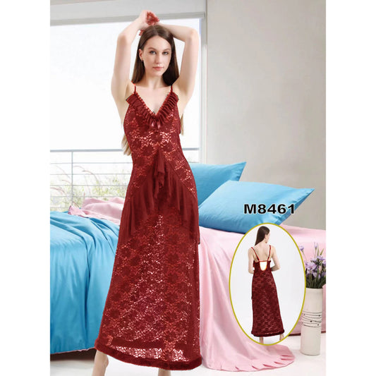 Women Lingerie Sleepwear Long Nightgown