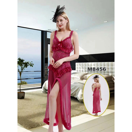 Women Lingerie Sleepwear Long Nightgown For Honeymoon